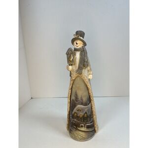 Christmas Color Changing Tall Snowman TII Collections Battery Operated 13"‎